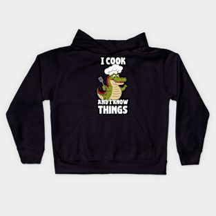 Crocodile Chef Funny Kids Hoodie